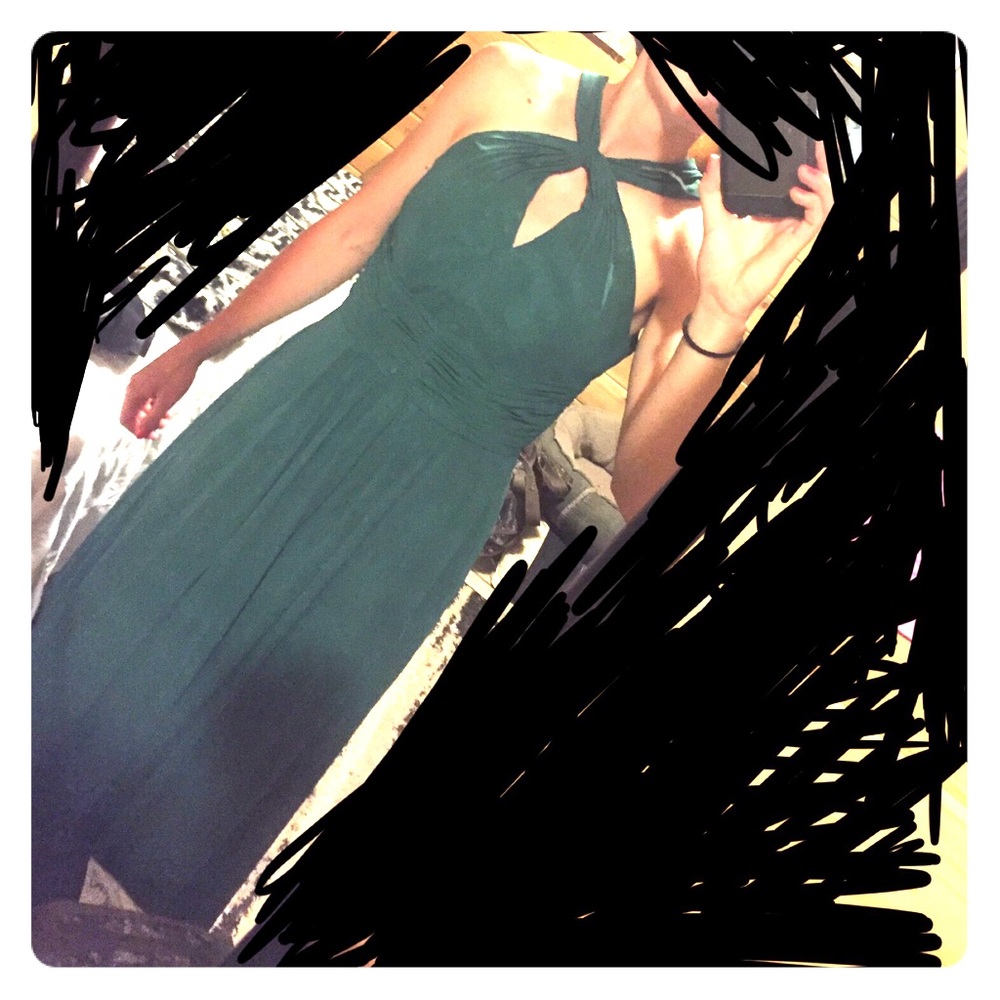 Azazie Bobbie Bridesmaid dress green